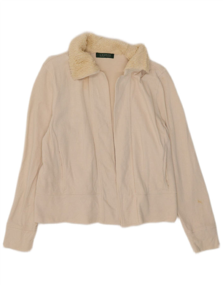 Γυναικείο ανοιχτό πουλόβερ ζακέτα Ralph Lauren UK 14 Medium Beige