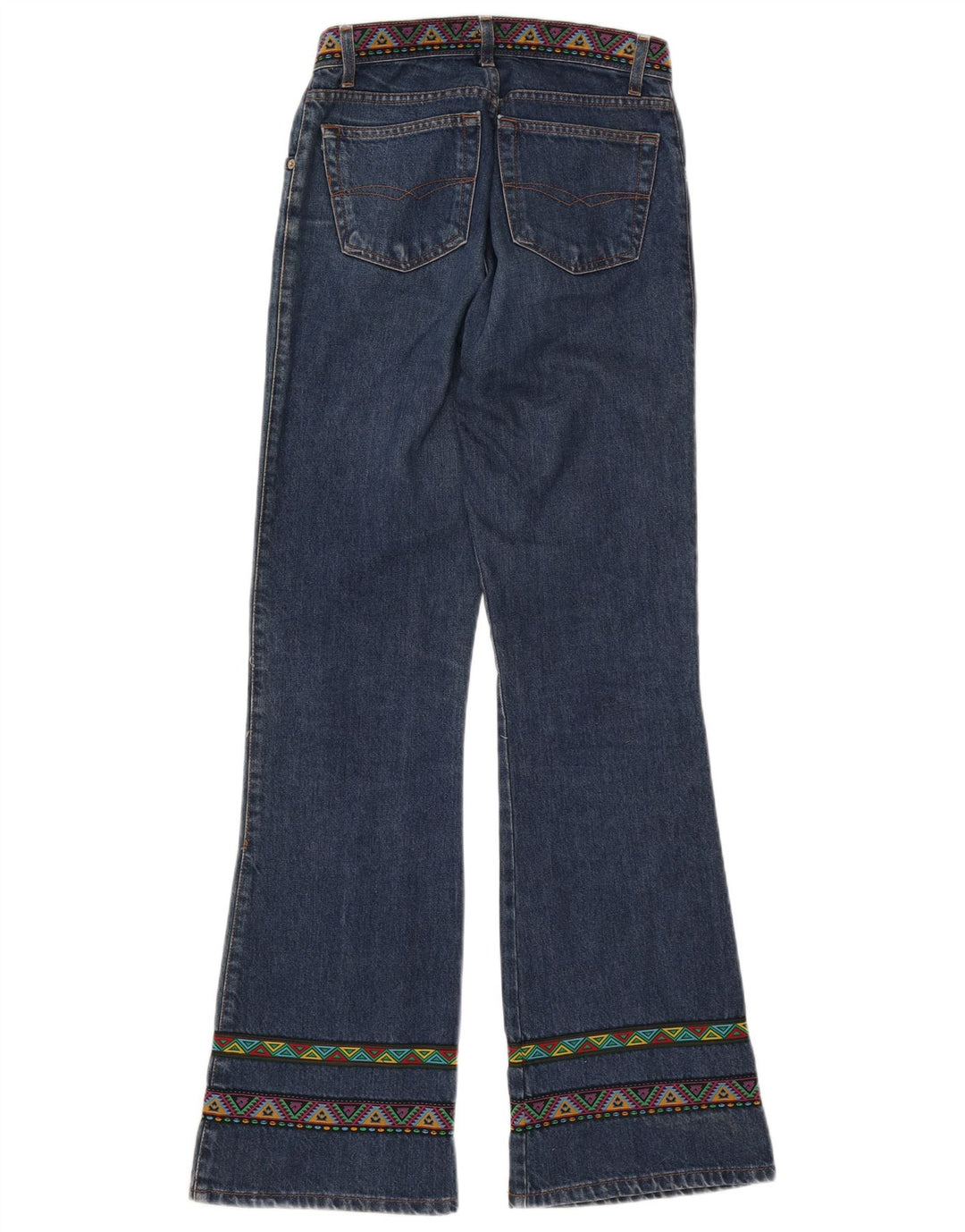 Γυναικείο τζιν μποτάκι ESISTO IT 44 Medium W30 L34 Μπλε γεωμετρικό βαμβακερό