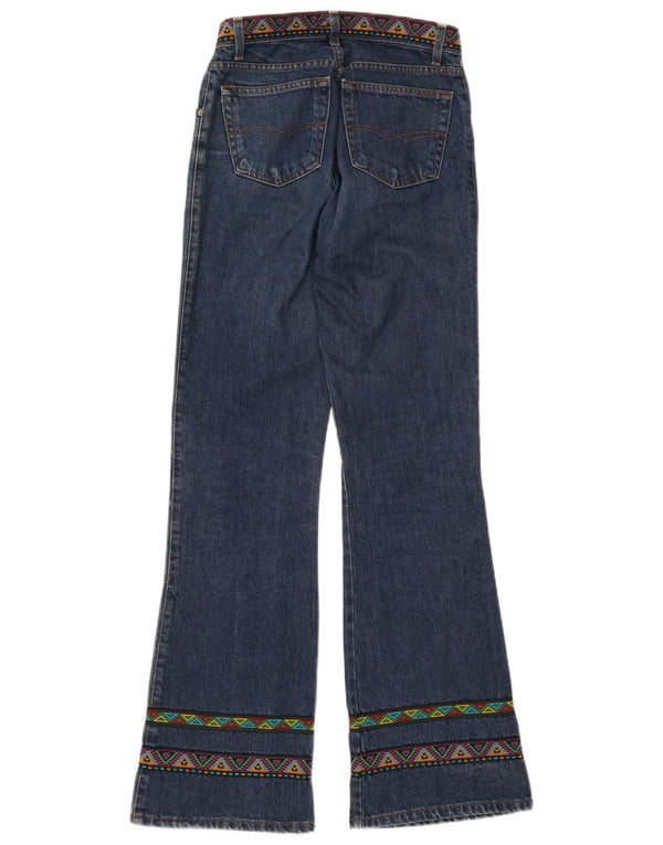 Γυναικείο τζιν μποτάκι ESISTO IT 44 Medium W30 L34 Μπλε γεωμετρικό βαμβακερό