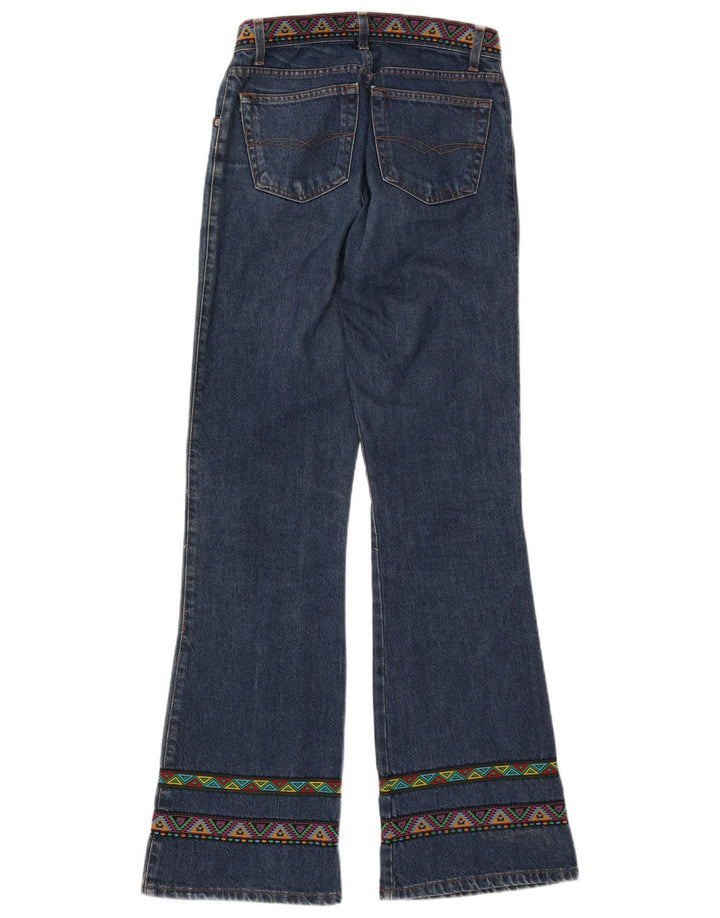 Γυναικείο τζιν μποτάκι ESISTO IT 44 Medium W30 L34 Μπλε γεωμετρικό βαμβακερό