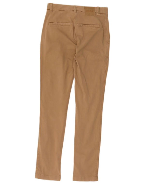 Hugo Boss Γυναικείο Skinny παντελόνι Chino UK 4 Small W26 L25 καφέ βαμβακερό
