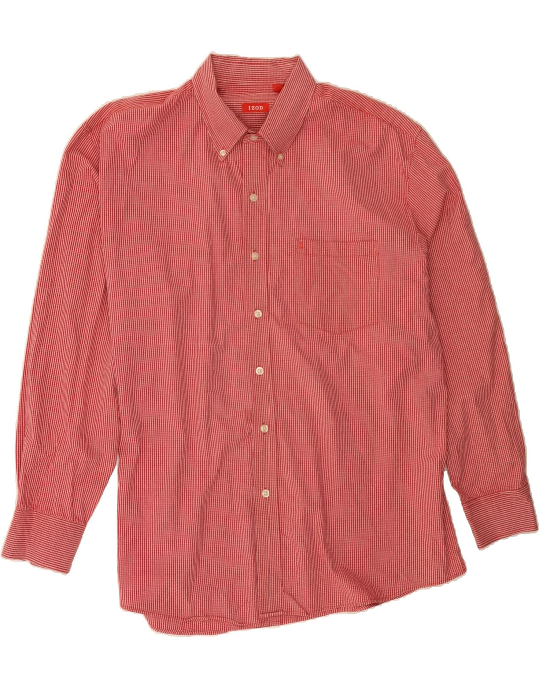 IZOD Mens Shirt XL Red Check Cotton Vintage Izod and Second-Hand Izod from Messina Hembry 