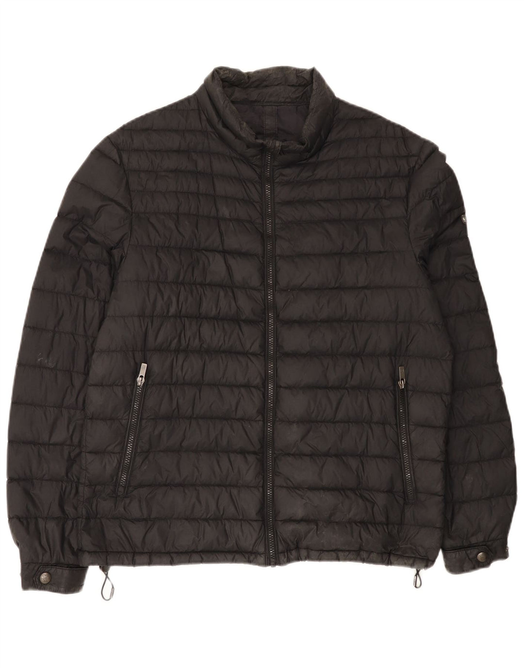 Massimo Dutti Ανδρικό μπουφάν UK 40 Large Black Nylon