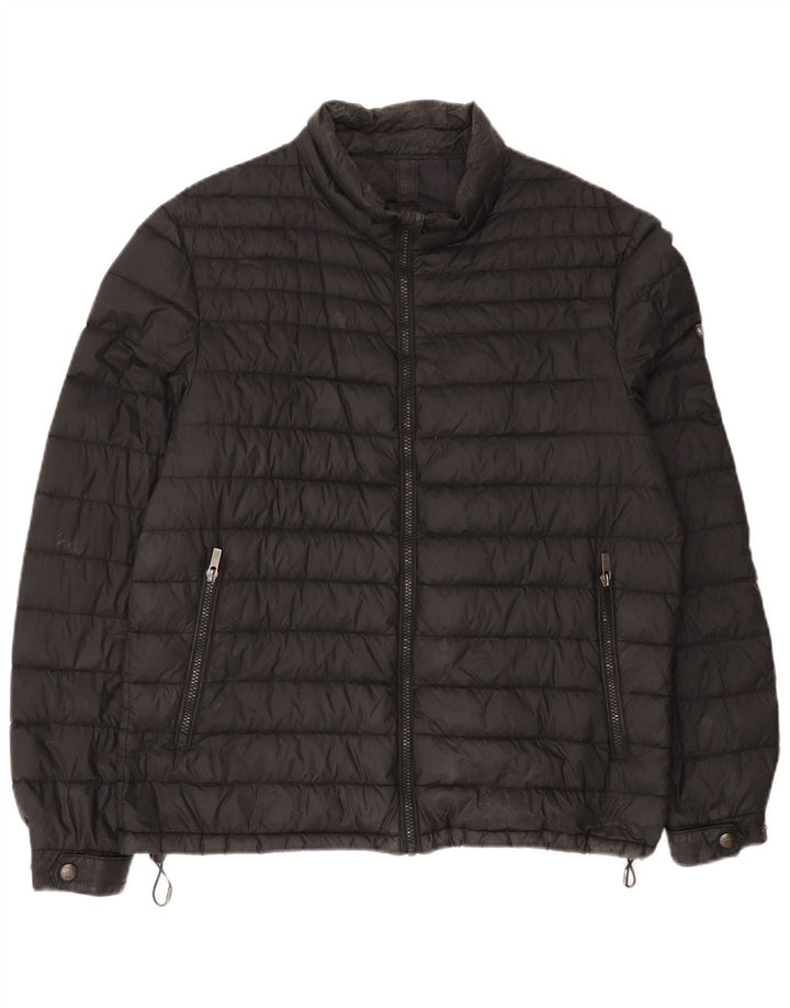 Massimo Dutti Ανδρικό μπουφάν UK 40 Large Black Nylon