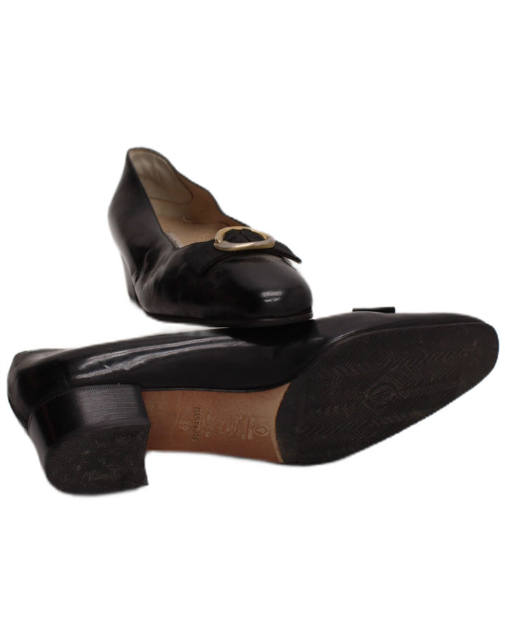 Valle Verde Womens Ballet Flat UK Size 6 Μαύρο δέρμα