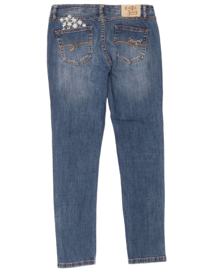 Desigual Γυναικείο Slim Jeans W30 L28 Blue Floral