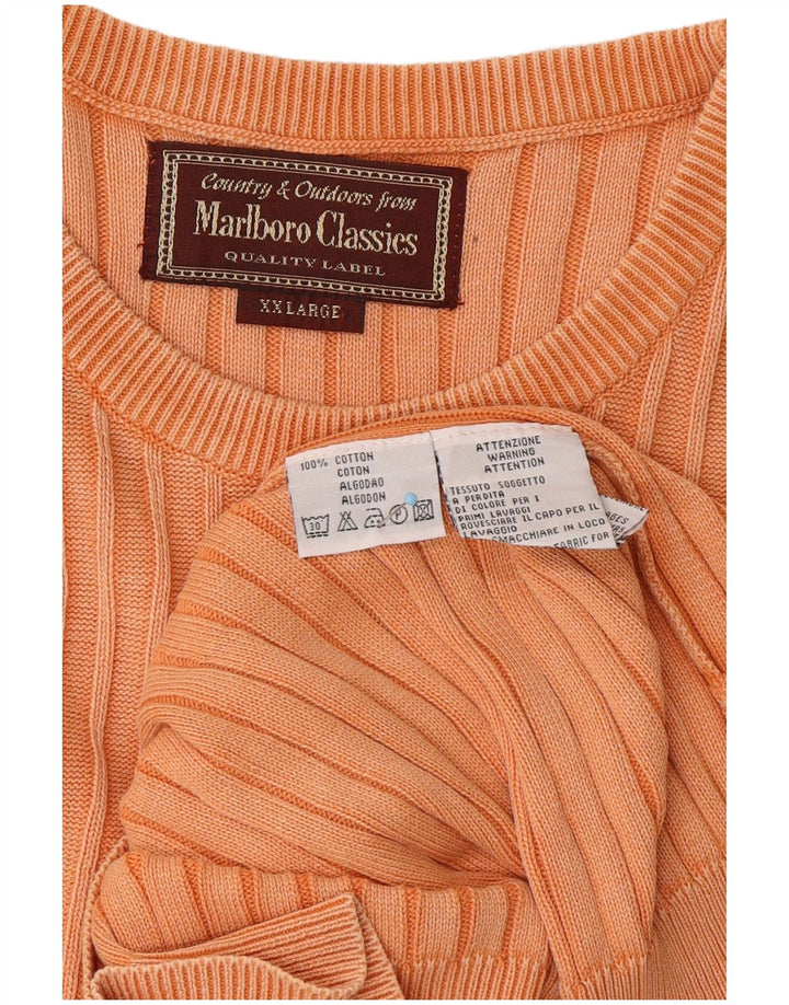 MARLBORO CLASSICS Ανδρικό γιλέκο Tank Top 2XL Πορτοκαλί Βαμβακερό