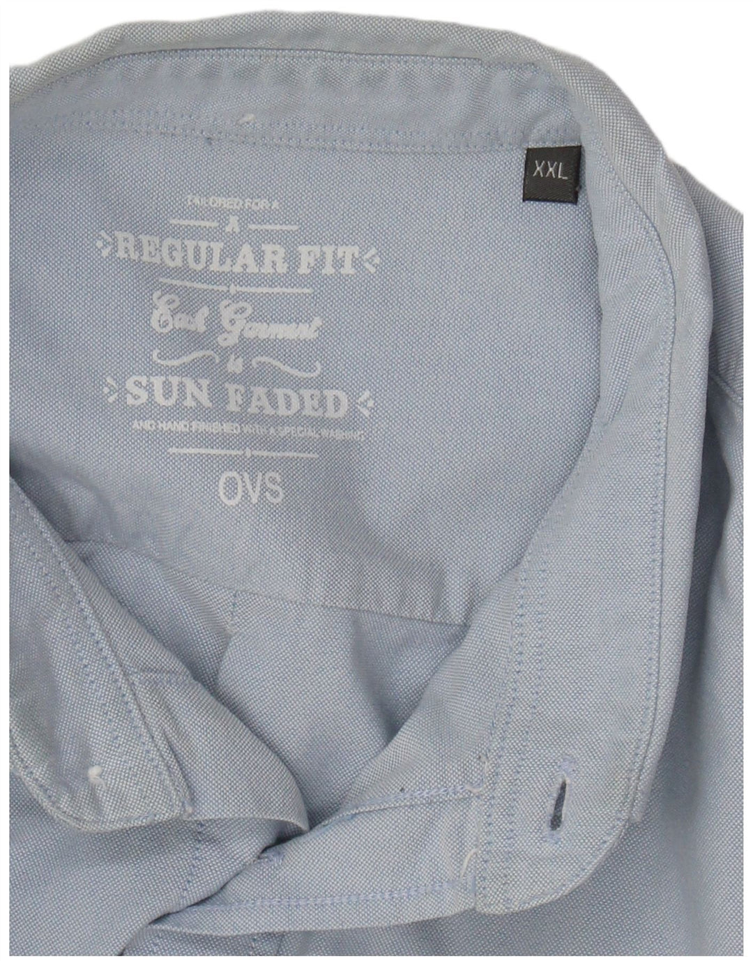 Ανδρικό πουκάμισο OVS Sun Faded Regular Fit 2XL Μπλε