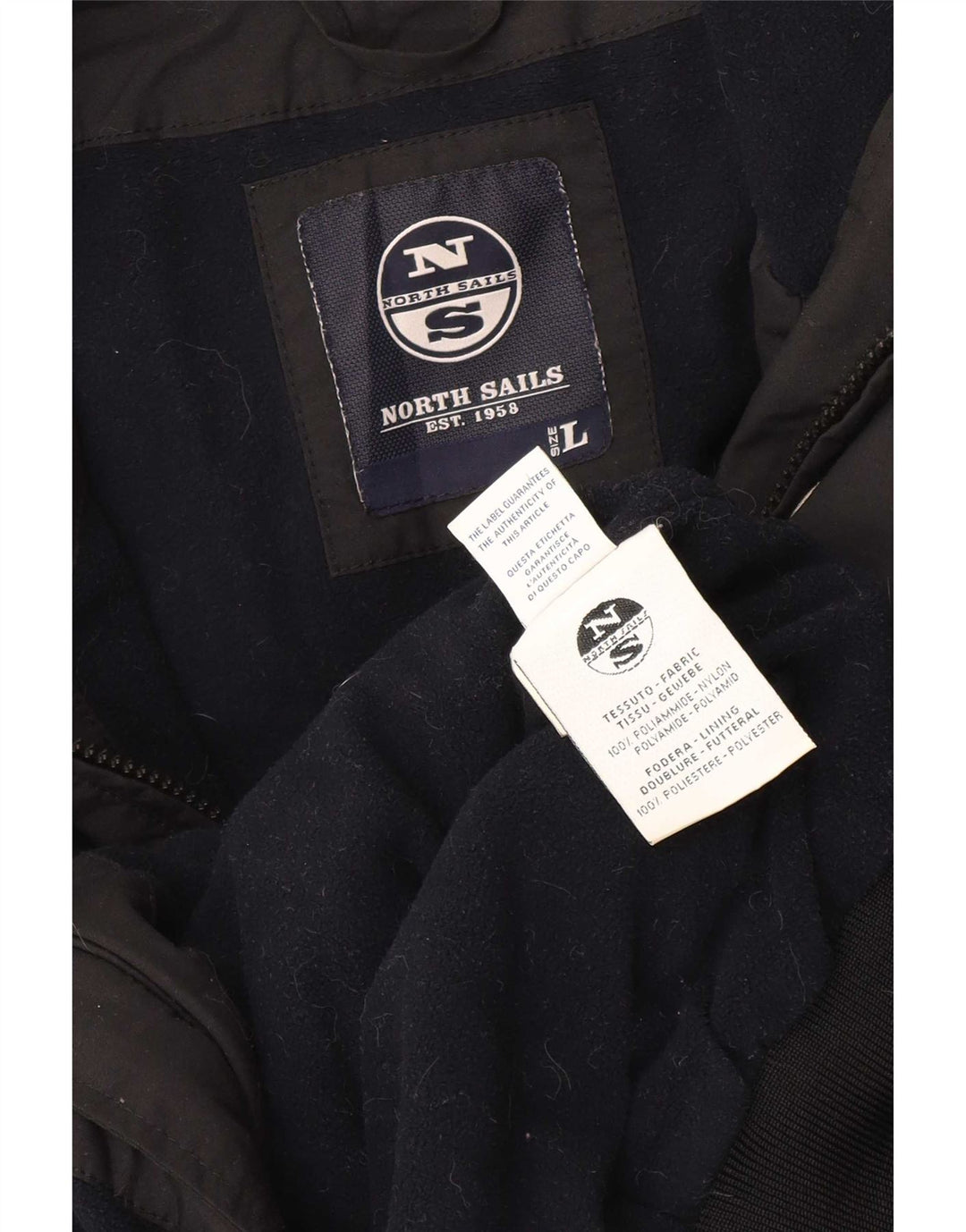 Ανδρικό μπουφάν North Sails Bomber UK 40 Large Black Polyamide