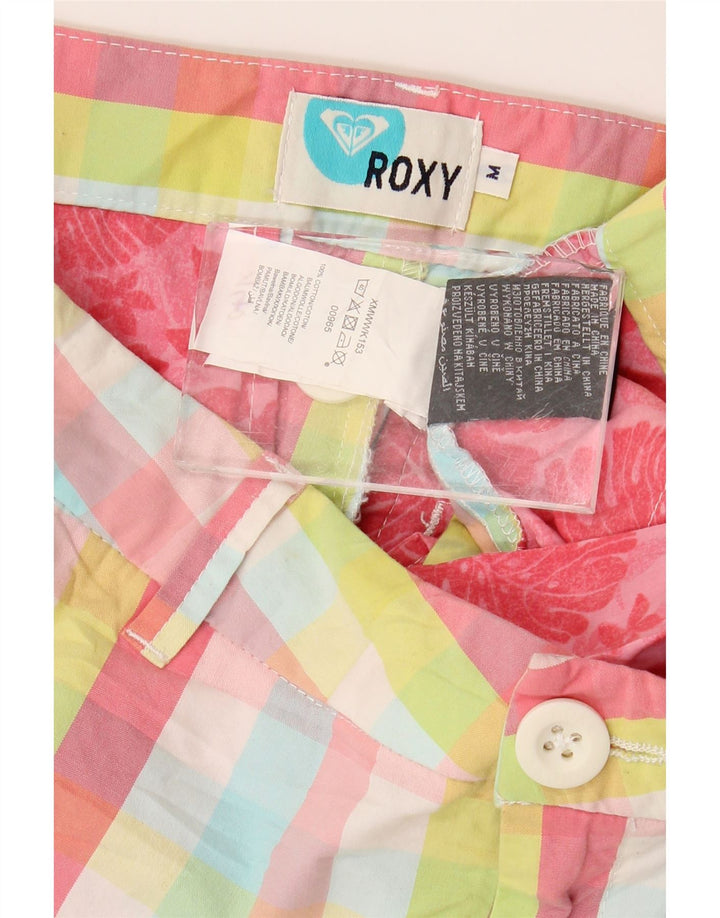 Roxy Γυναικείο Hot Παντελόνι Medium W30 Πολύχρωμο Gingham Cotton
