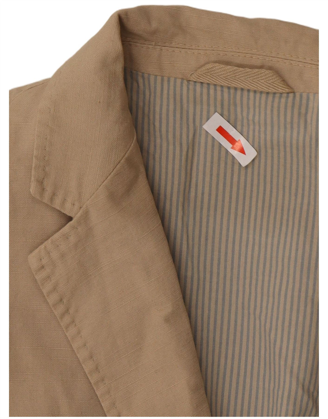 Massimo Dutti Ανδρικό μπλέιζερ με 2 κουμπιά μπουφάν EU 48 Μεσαίο μπεζ βαμβακερό
