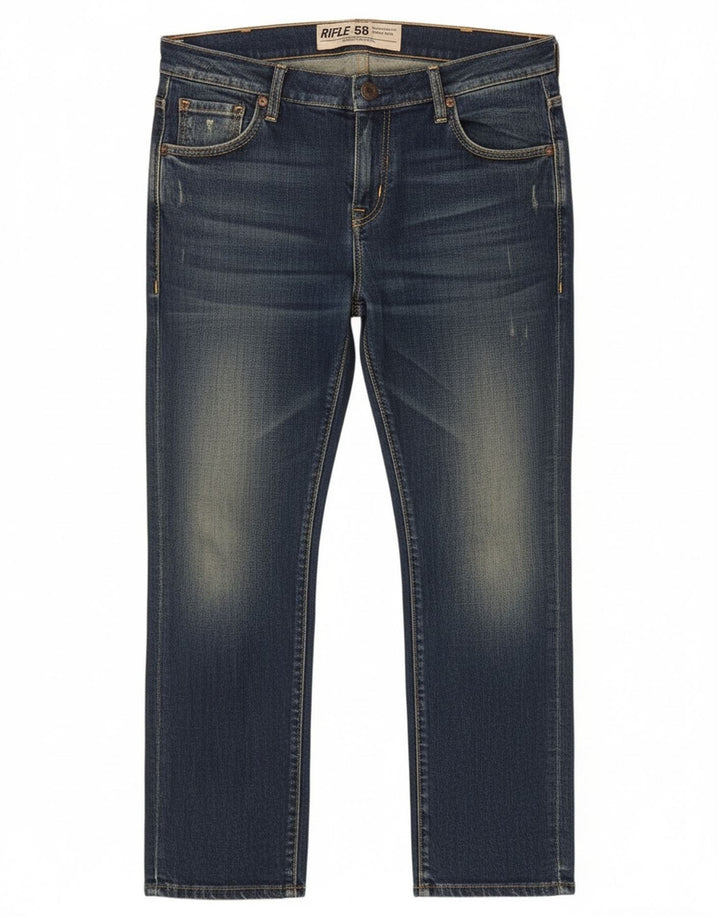 Ανδρικό τζιν Rifle Cropped W30 L25 Navy Blue Cotton