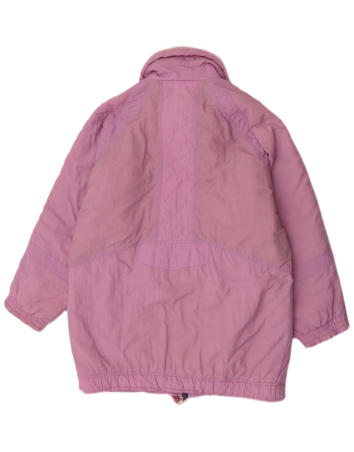 Vintage γυναικείο υπερμεγέθη παλτό EU 38 Medium Purple Polyamide