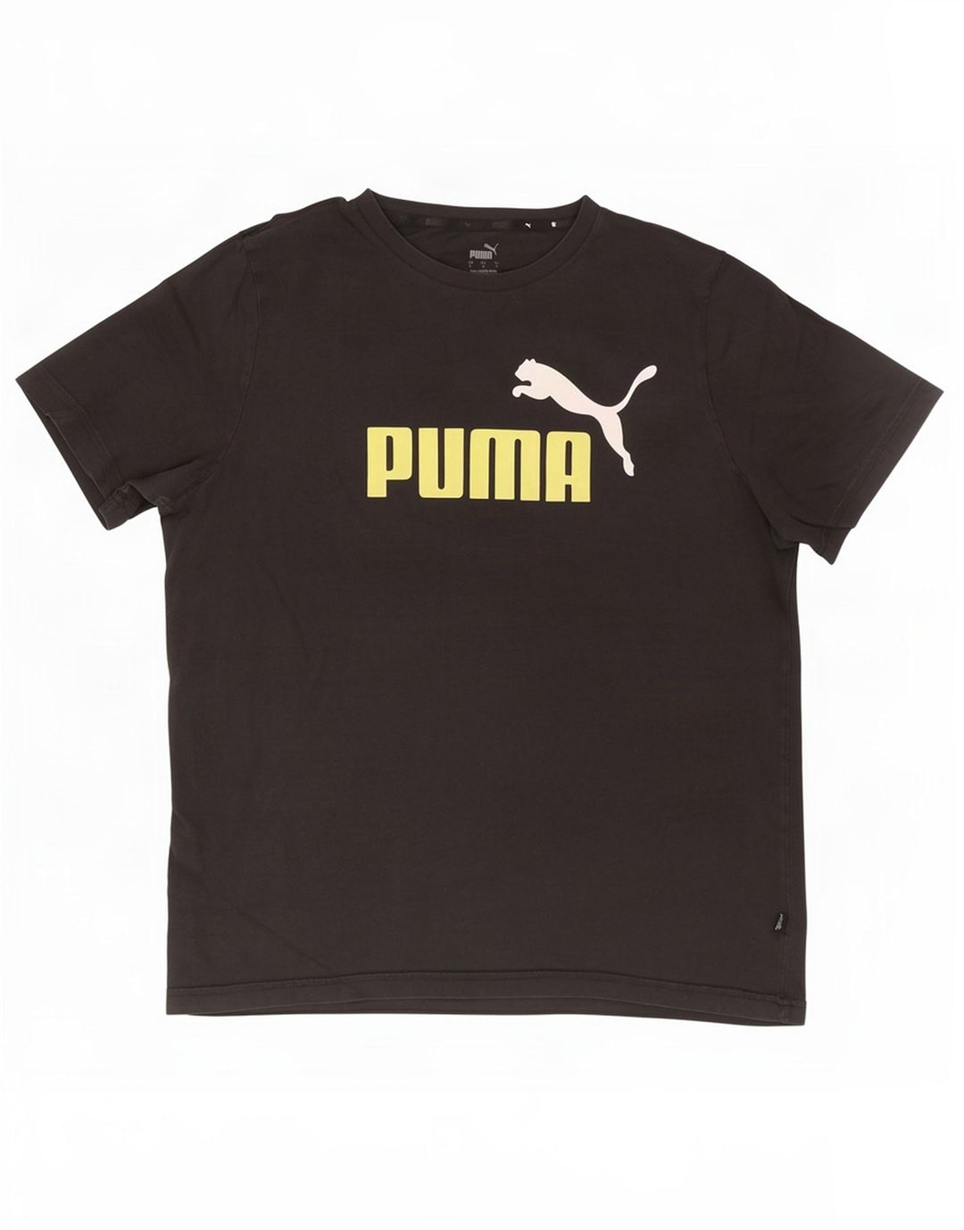 Ανδρικό γραφικό μπλουζάκι Puma, μεγάλο μαύρο βαμβακερό