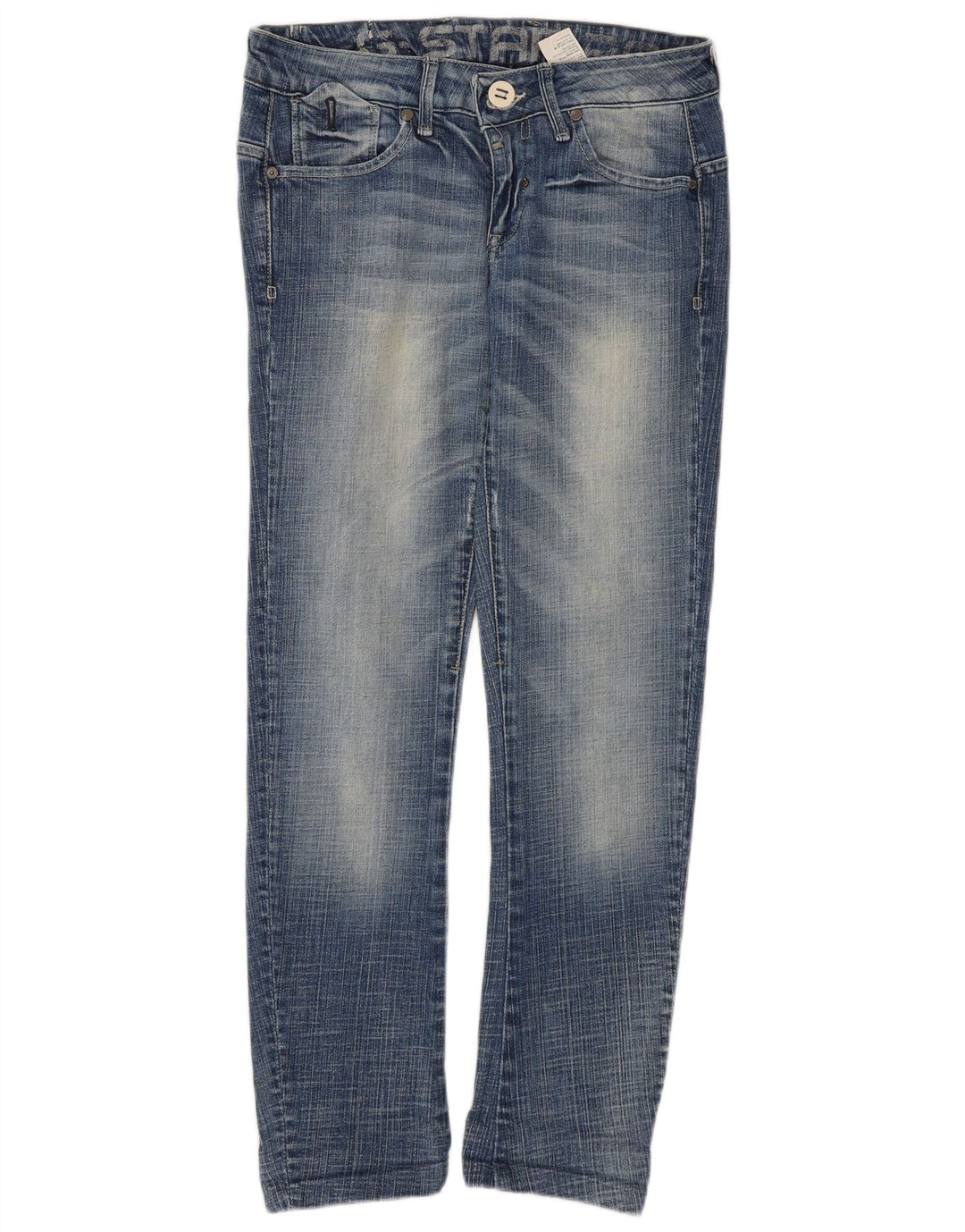G-STAR Γυναικείο Acid Wash Slim Jeans W28 L26 Μπλε βαμβακερό