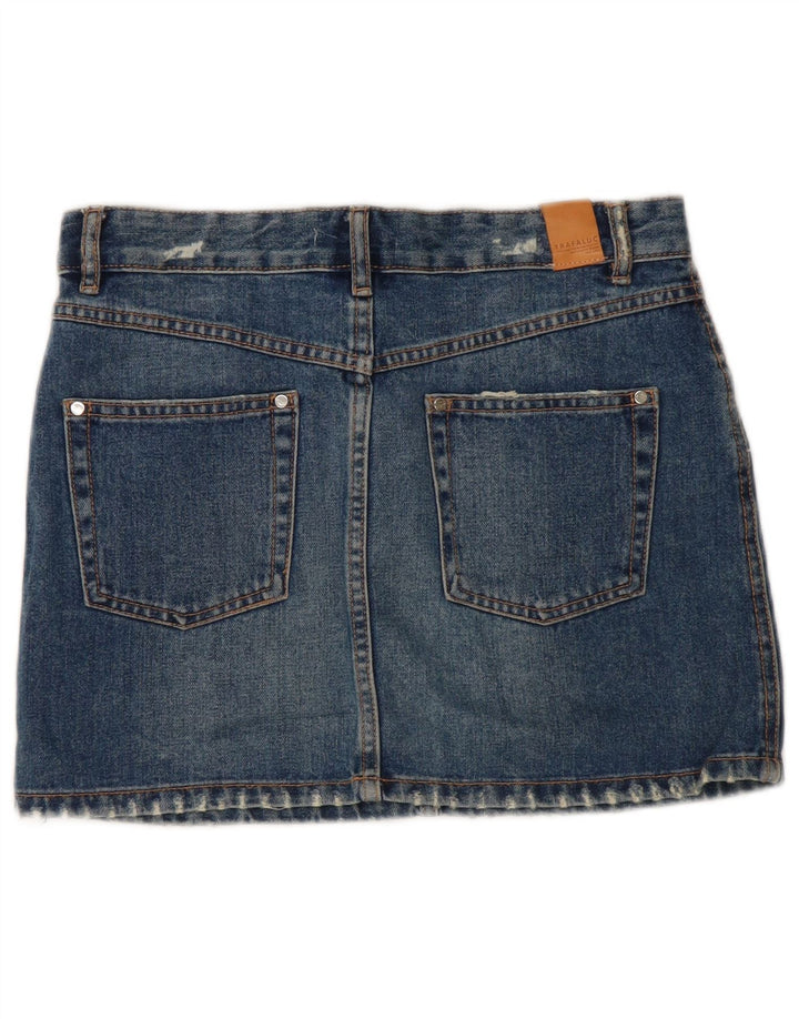 Zara Γυναικεία Μίνι Τζιν Φούστα Μικρή W26 Μπλε