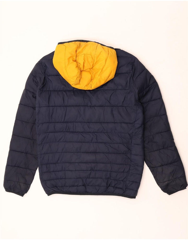 Jack & Jones Ανδρικό μπουφάν με κουκούλα UK 38 Medium Navy Blue Colourblock