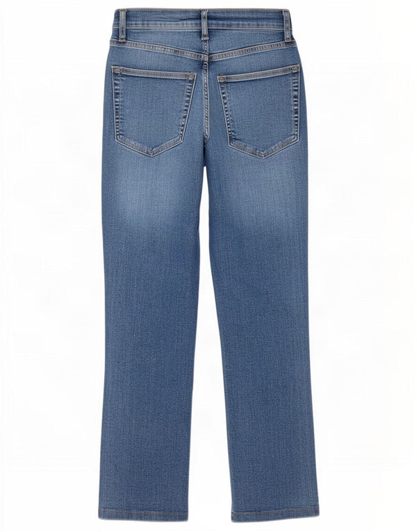 Zara γυναικείο ψηλό ίσιο τζιν EU 34 2XS W24 L25 Μπλε βαμβακερό