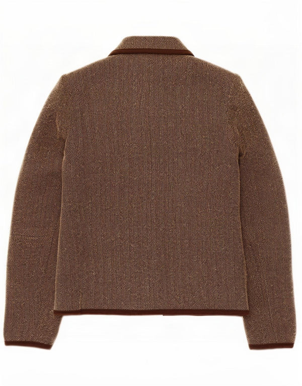 Marks & Spencer Γυναικείο σακάκι UK 10 Small Brown Ψαροκόκκαλο