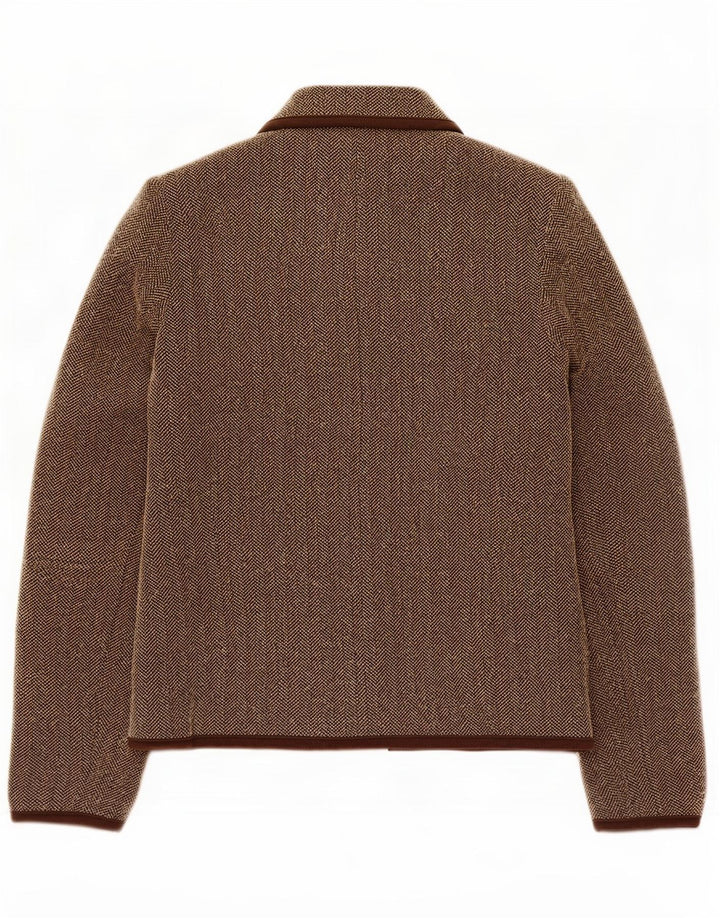 Marks & Spencer Γυναικείο σακάκι UK 10 Small Brown Ψαροκόκκαλο