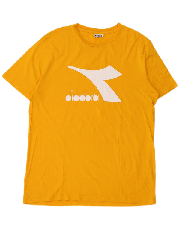 Ανδρικό γραφικό T-Shirt Diadora Top Large Yellow