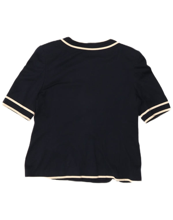 LUISA SPAGNOLI Γυναικείο κοντομάνικο σακάκι IT 44 Medium Navy Blue