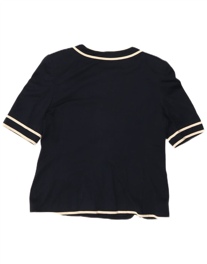 LUISA SPAGNOLI Γυναικείο κοντομάνικο σακάκι IT 44 Medium Navy Blue