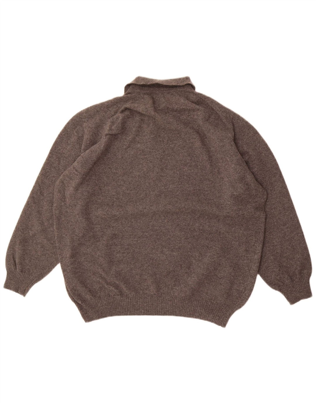 Walbusch Ανδρικό στούντιο Pitti Polo πουλόβερ με λαιμόκοψη 2XL γκρι παρθένο μαλλί