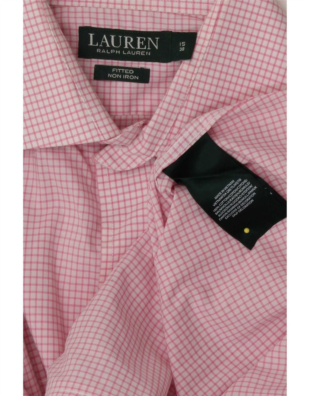 Ανδρικό πουκάμισο Ralph Lauren, νούμερο 15 38, μεσαίο ροζ βαμβάκι