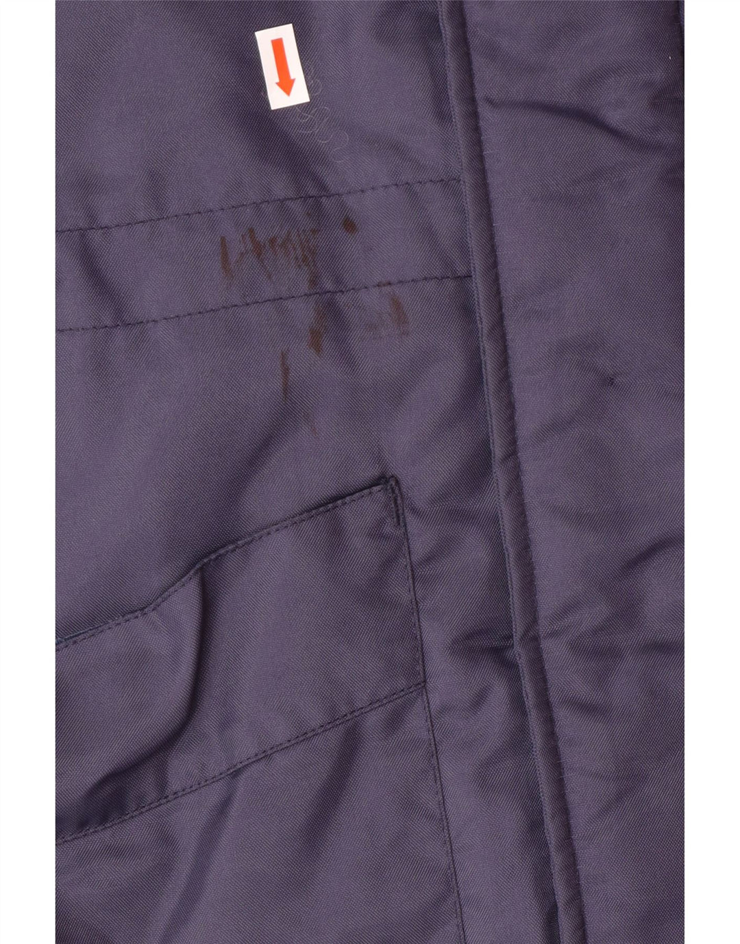 Ανδρικό παλτό UMBRO με κουκούλα με επένδυση UK 38 Medium Navy Blue Colorblock Nylon