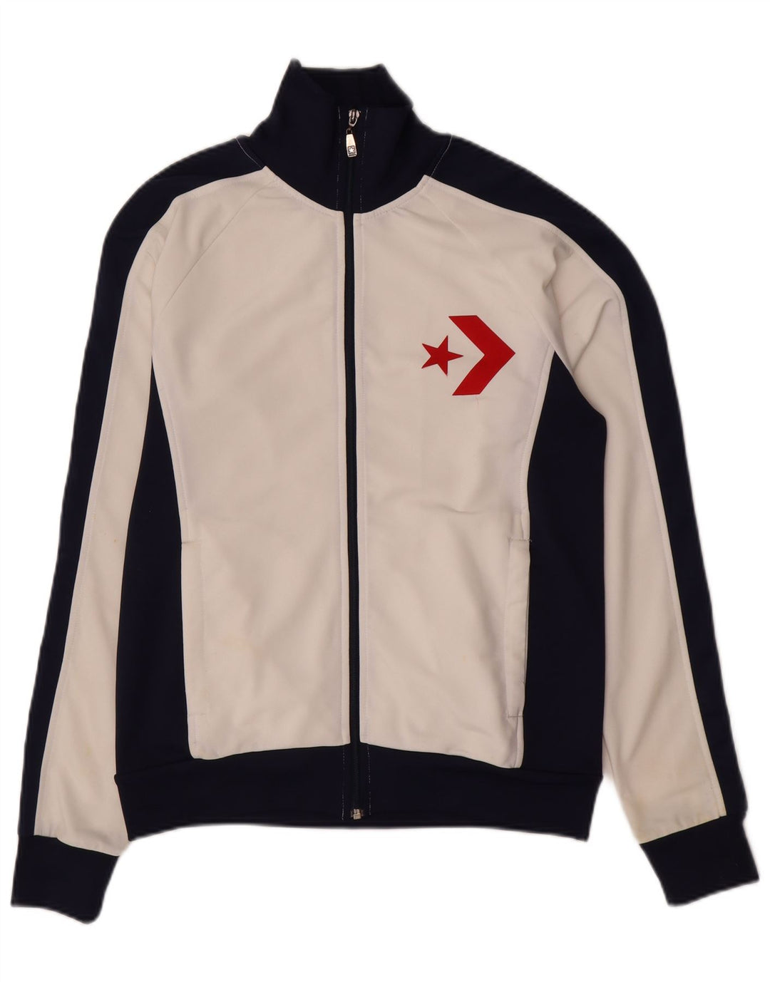 Ανδρική φόρμα Converse Graphic Top Jacket μεσαίο λευκό χρώμα
