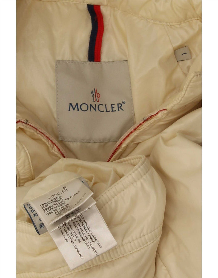 Γυναικείο μπουφάν Moncler Bomber Size 1 Small Off White Polyamide