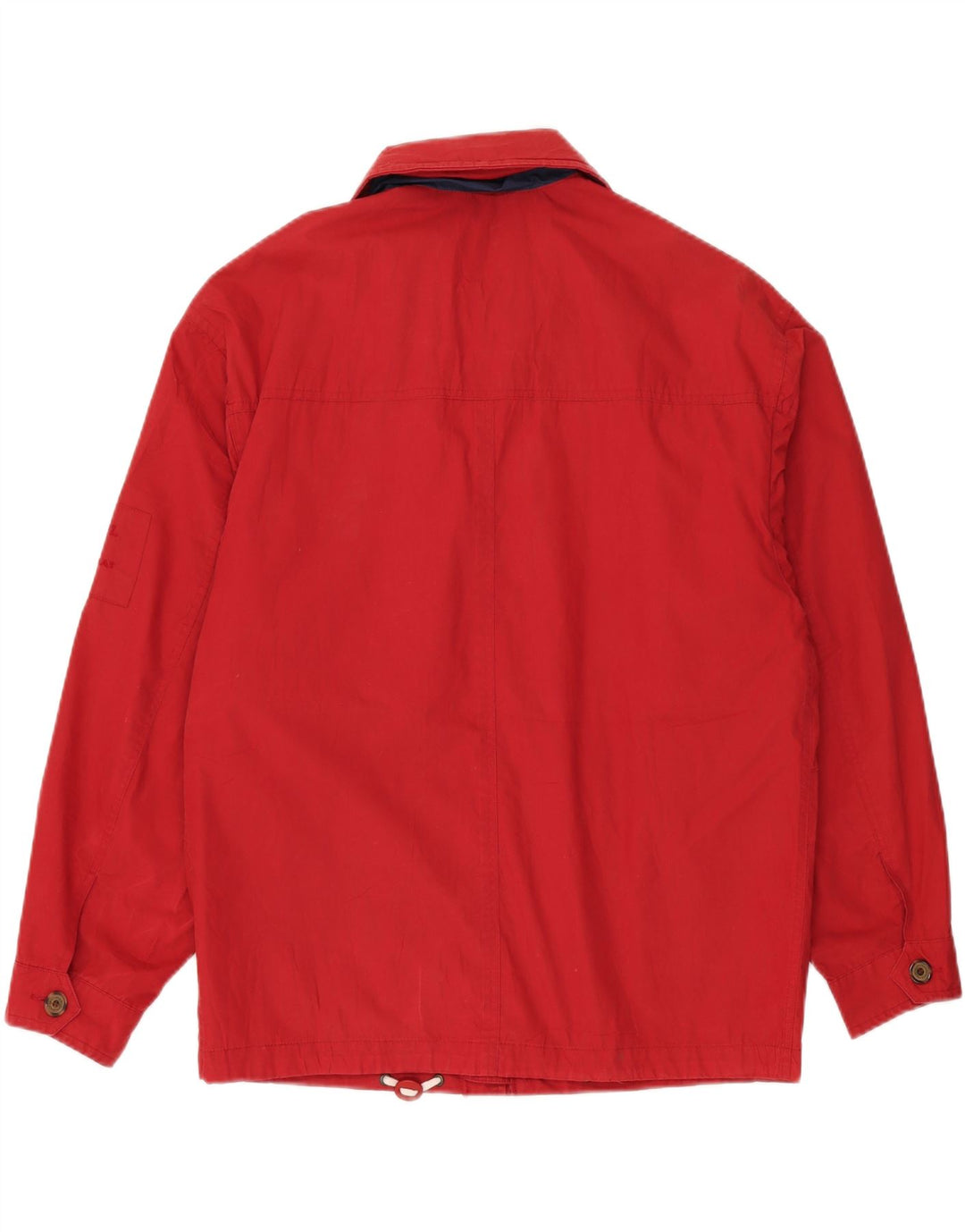 Vintage Ανδρική κουκούλα Loose Fit Utility Jacket UK 36 Small Red Polyester