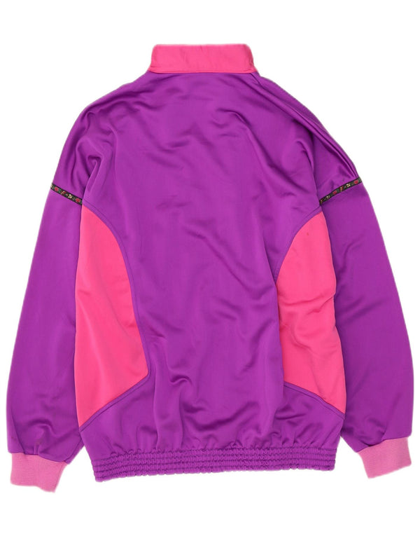 Vintage γυναικεία αθλητική φόρμα Top Jacket UK 14 Large Purple Colourblock