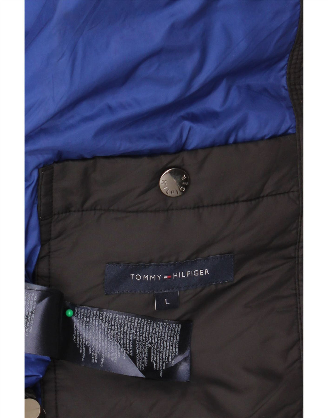 TOMMY HILFIGER Ανδρική επένδυση Gilet UK 40 Large Black Nylon