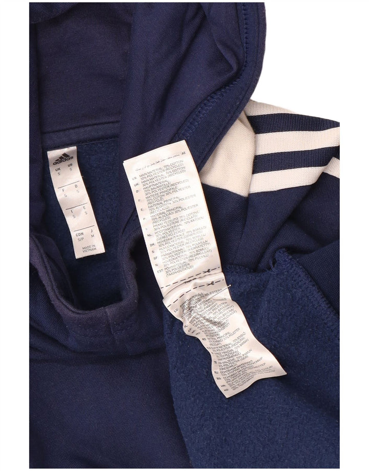 Adidas Ανδρικό φούτερ με κουκούλα, βαμβακερό μπλε ναυτικό