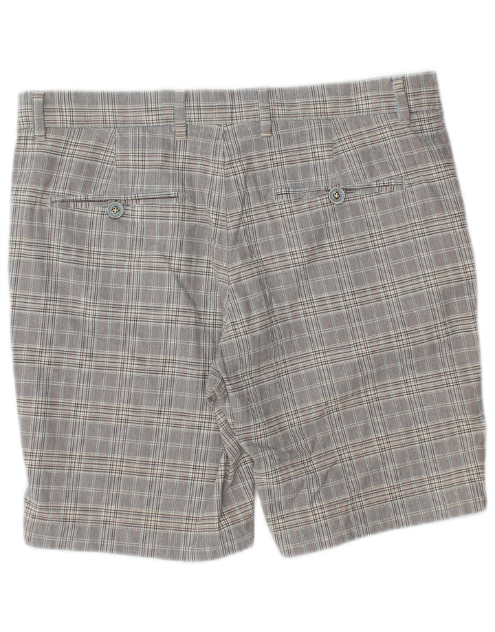 Ανδρικό σορτς Chino Ted Baker W34 Large Grey Check Cotton