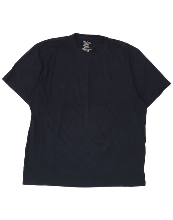 L.L.BEAN Ανδρικό T-Shirt με παραδοσιακή εφαρμογή Top XL Navy Blue Cotton