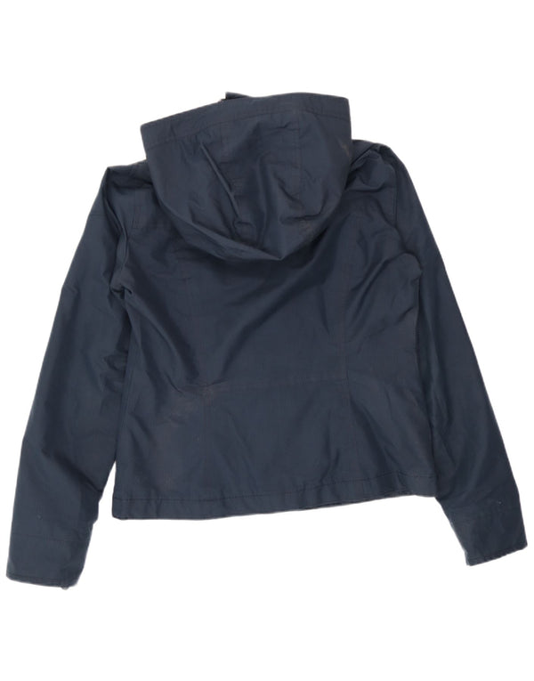 Hollister Γυναικείο Bomber Jacket UK 10 Small Navy Blue Polyester
