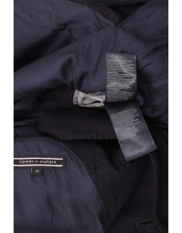 Tommy Hilfiger Ανδρικό σακάκι με 2 κουμπιά μπλέιζερ IT 50 Μεγάλο Μαλλί Navy Blue