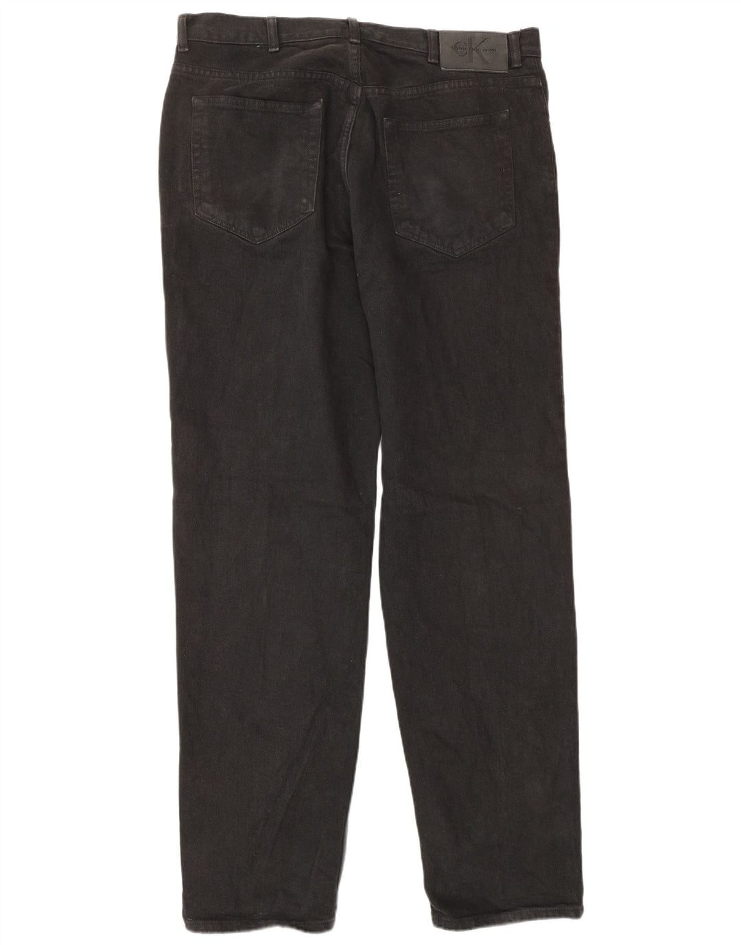 Γυναικείο τζιν κωνικό CALVIN KLEIN W36 L34 Μαύρο βαμβακερό