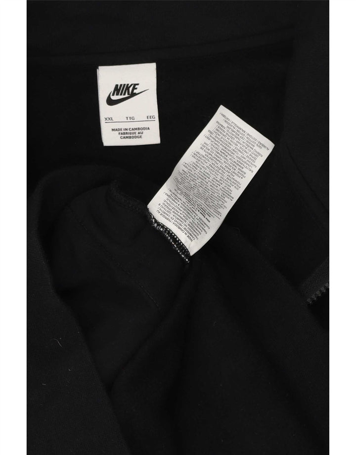 Ανδρικό φούτερ με φερμουάρ Nike Jumper 2XL μαύρο βαμβακερό
