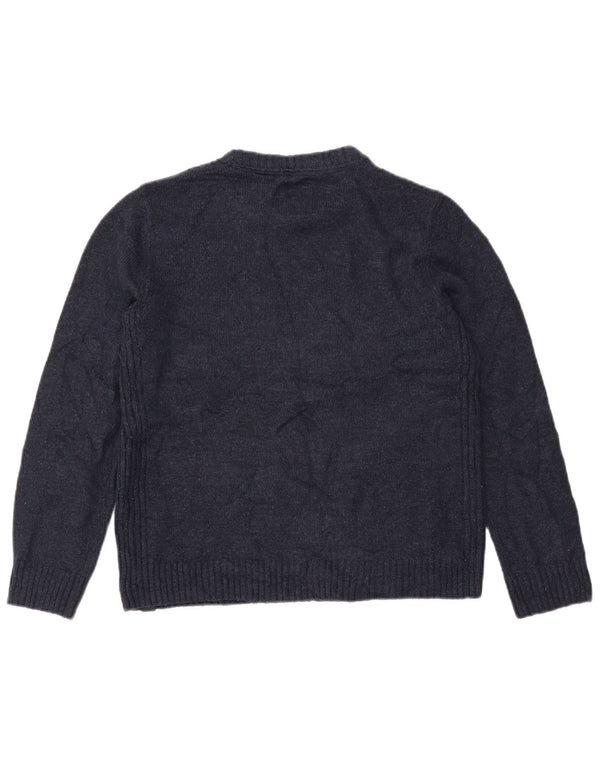 FAT FACE Γυναικείο πουλόβερ με λαιμόκοψη μεγάλου μεγέθους UK 10 Small Navy Blue