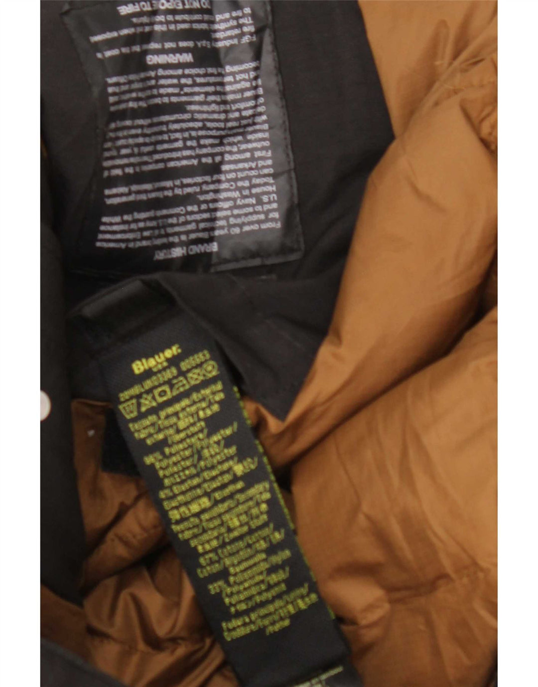 Blauer Ανδρικό παλτό με κουκούλα UK 44 2XL Μαύρο Πολυεστέρας