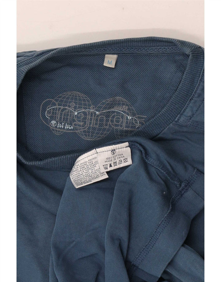 Ανδρικό T-Shirt Fat Face Top από μεσαίο μπλε βαμβακερό