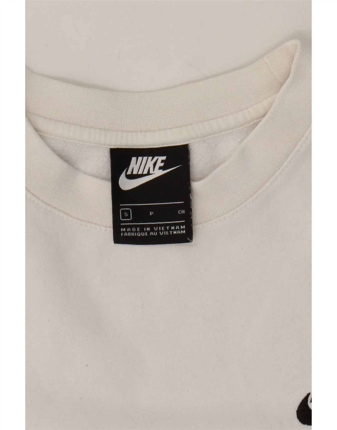 NIKE Mens Sweatshirt Jumper Small White Cotton Vintage Nike and Second-Hand Nike from Messina Hembry 