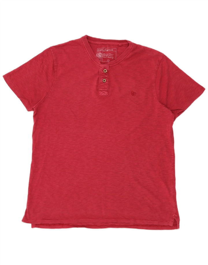 Ανδρικό T-Shirt Fat Face Top μεγάλο κόκκινο βαμβακερό