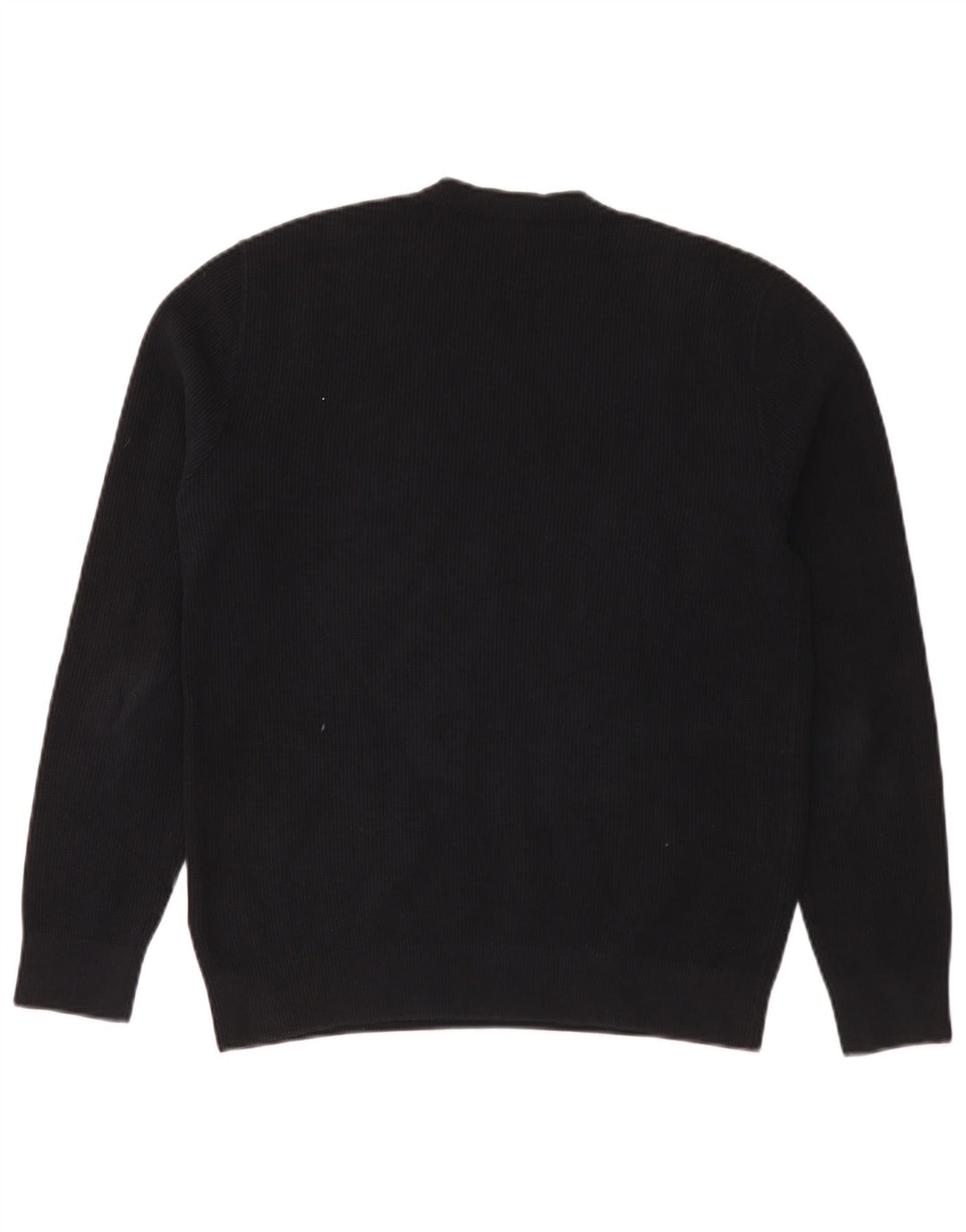 Ανδρικό πουλόβερ Cos Crew Neck Jumper Μικρό μαύρο βαμβακερό