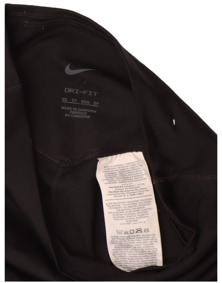 Γυναικείο κολάν NIKE Dri Fit Capri UK 4 XS μαύρο πολυεστέρα