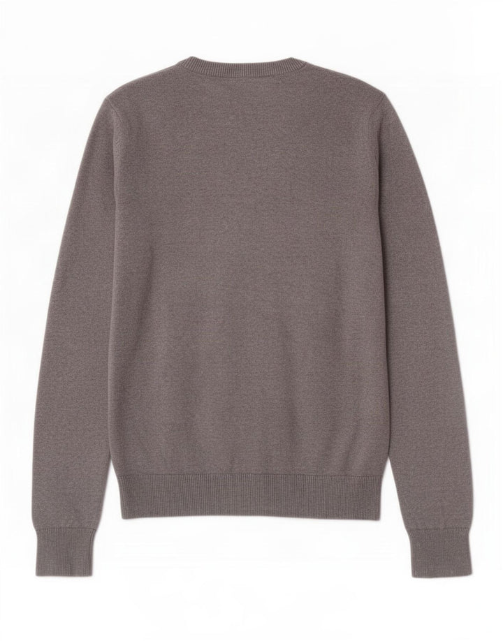 Crew Clothing Ανδρική ζακέτα πουλόβερ Μεσαίο γκρι βαμβακερό